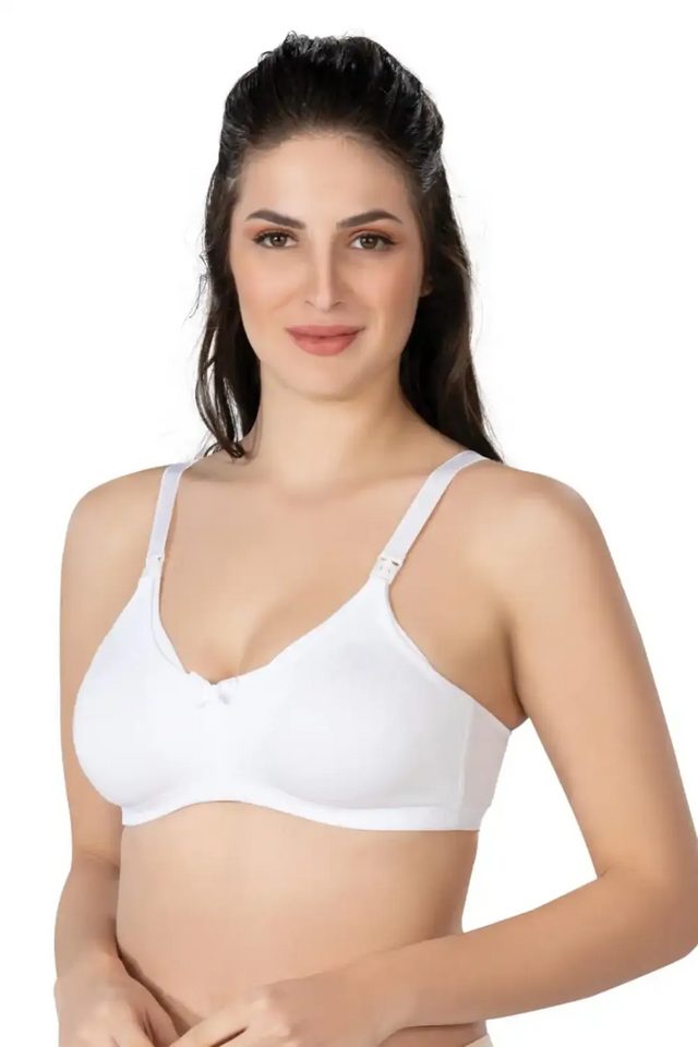Beyaz Modal Cotton Emzirme Sütyen