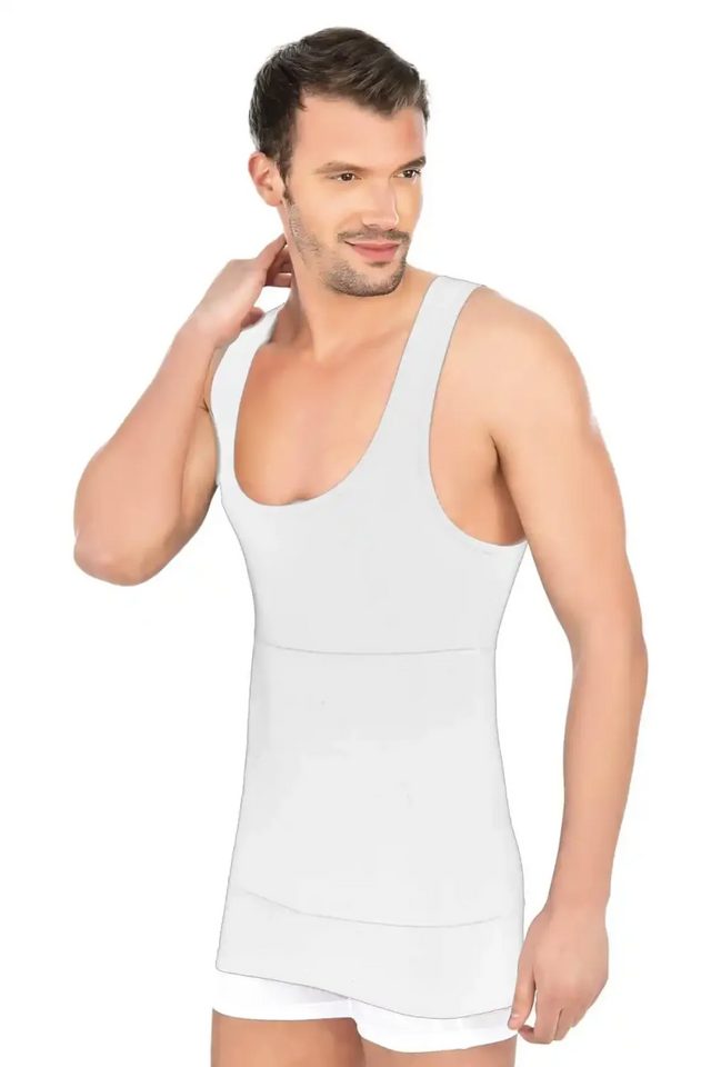 Beyaz Modal Cotton Erkek Atlet Korse