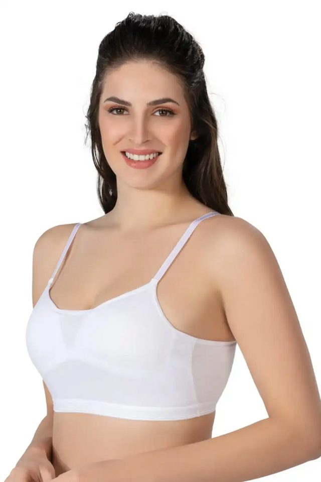 Beyaz Modal Cotton Kaplı Büstiyer