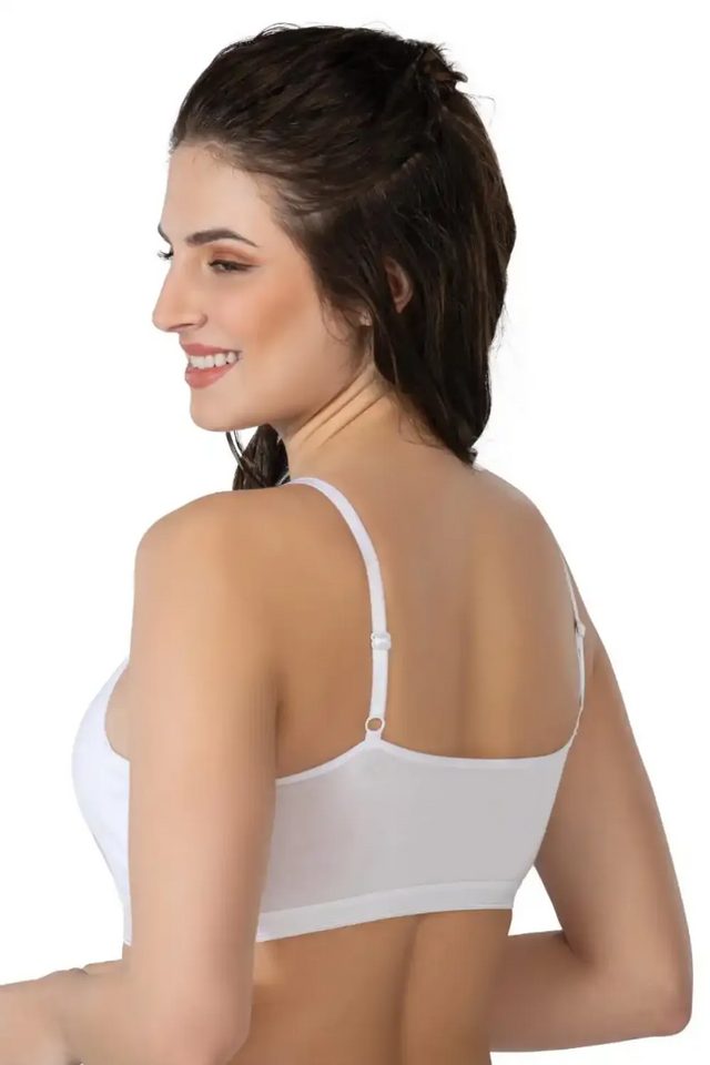 Beyaz Modal Cotton Kaplı Büstiyer