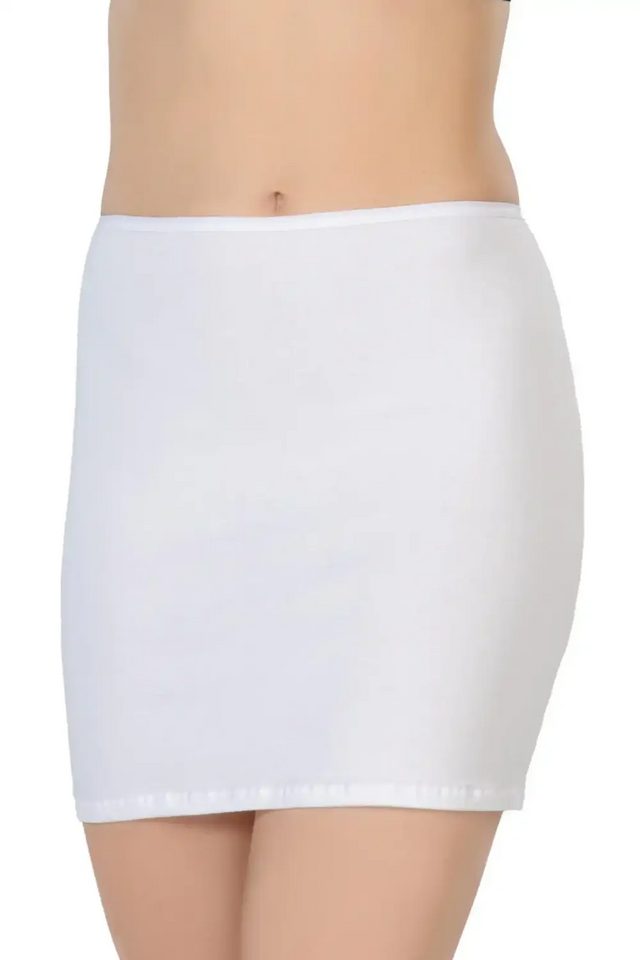 Beyaz Modal Cotton Mini Jupon