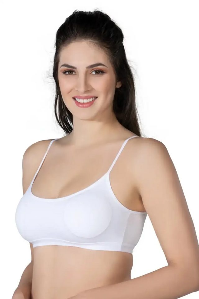 Beyaz Modal Cotton Pedli Büstiyer