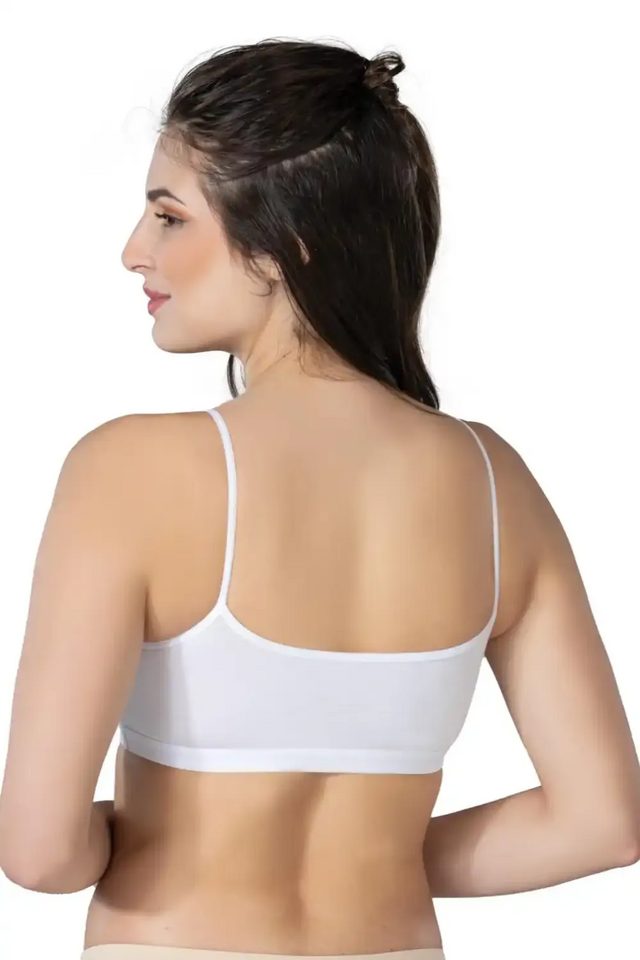 Beyaz Modal Cotton Pedli Büstiyer