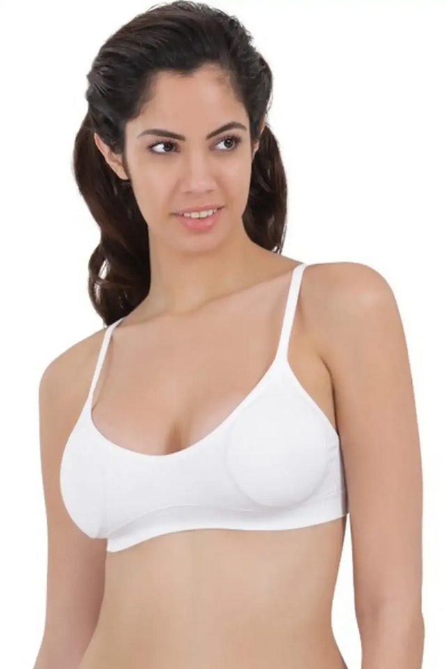 Beyaz Pedli İnce Askılı Büstiyer