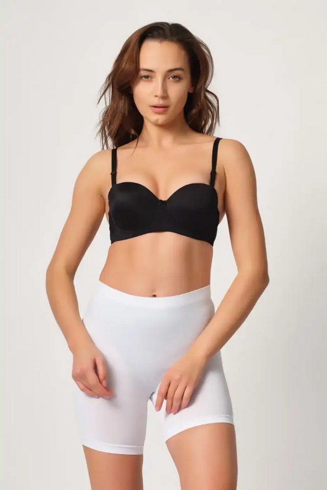 Beyaz Soft Paçalı Boxer