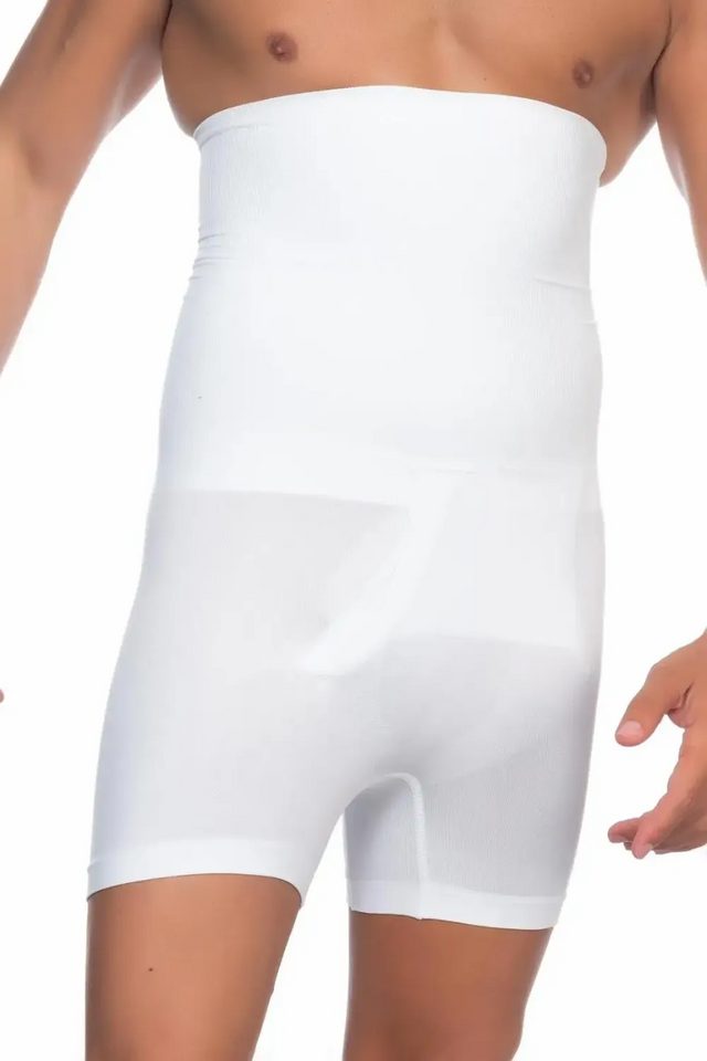 Erkek Yüksek Bel Beyaz Double Boxer Korse