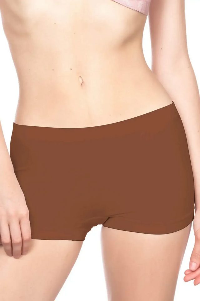 Dikişsiz Form Kahve Soft Boxer