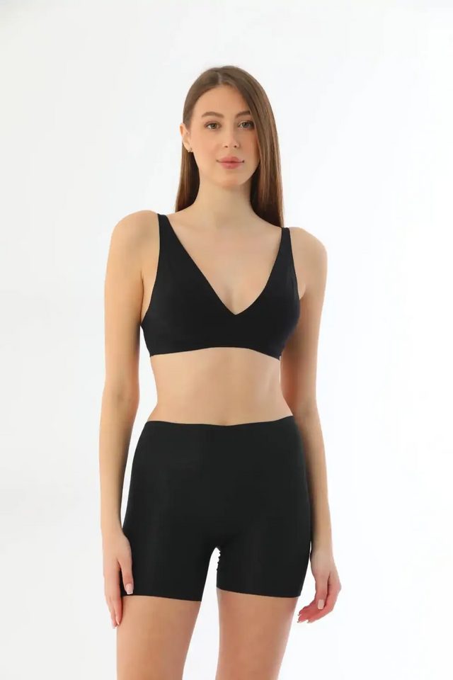 Siyah Lazer Kesim Boxer