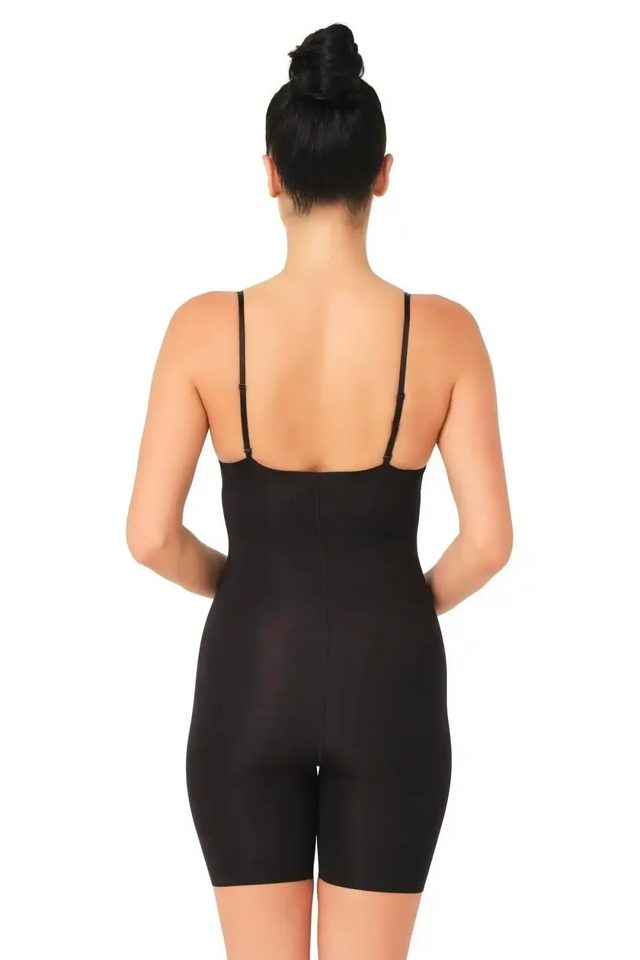 Siyah Lazer Kesim Dekolte Uyumlu Boxer Korse