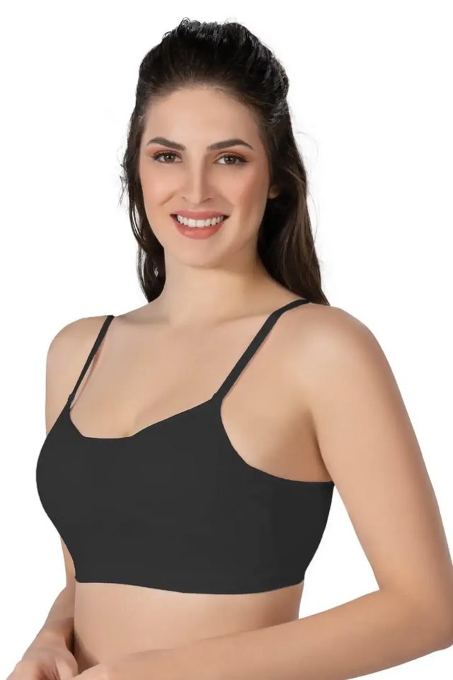 Siyah Modal Cotton Kaplı Büstiyer