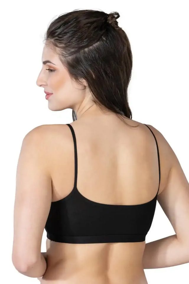 Siyah Modal Cotton Pedli Büstiyer