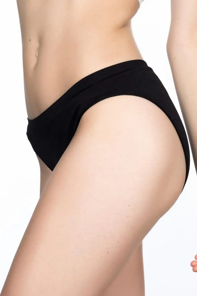 Dikişsiz Form Siyah Soft Slip Külot