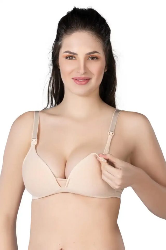 Ten Rengi Modal Cotton Kaplı Emzirme Sütyen