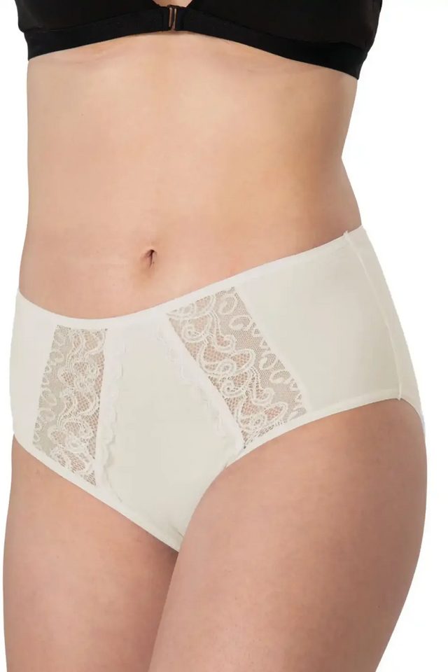 Ten Rengi Modal Cotton Yüksek Bel Dantelli Külot