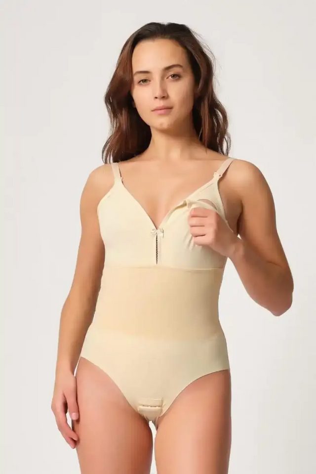Ten Rengi Sırt Destekli Emzirme Body Korse