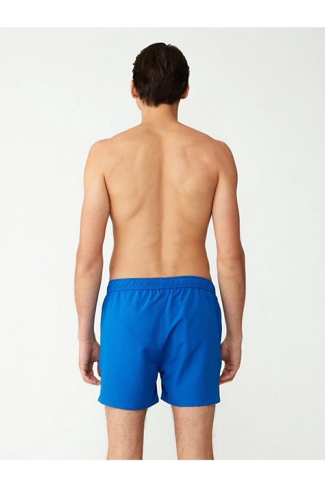 Saks Polyester Fermuar Cepli Logo Şerit Detaylı Bağcıklı Erkek Orta Boy Deniz Şortu U.S. Polo Assn.
